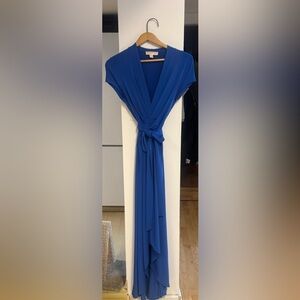 MICHAEL Michael Kors Royal Blue Wrap Maxi Dress